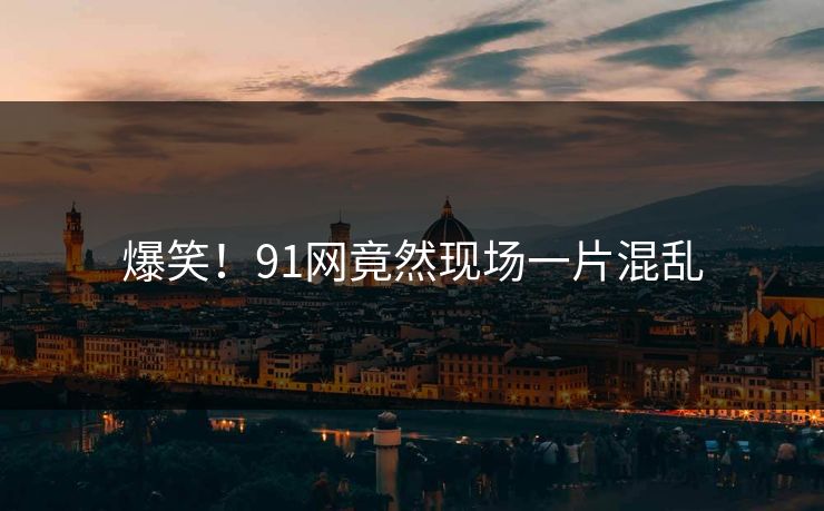 爆笑！91网竟然现场一片混乱